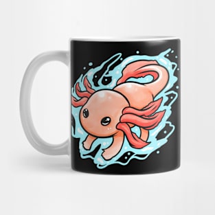 Kawaii - Mexican Sea life - A swimming Axolotl Mug